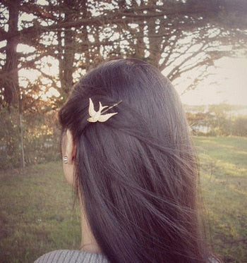 Rustic Swallow Hair Pin