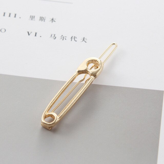 Safety Pin Hair Clip