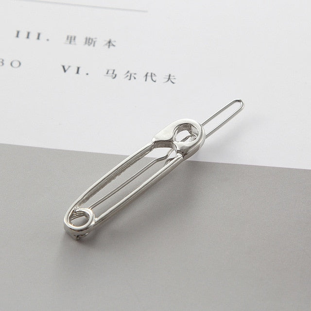 Safety Pin Hair Clip