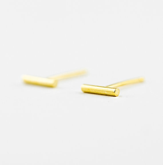 Tiny Geometric Bar Studs