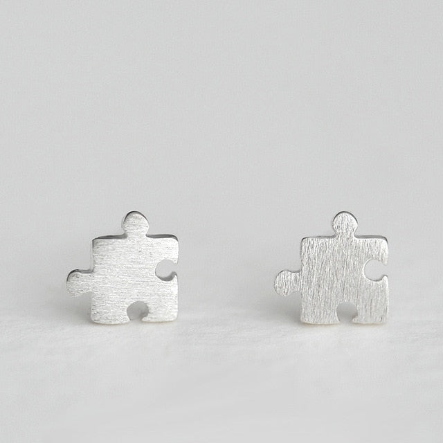 Puzzle Piece Earrings