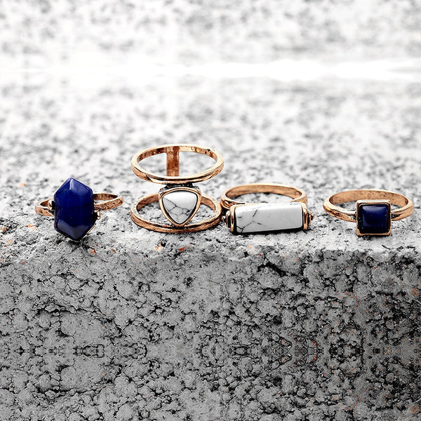 Stone Ring Set